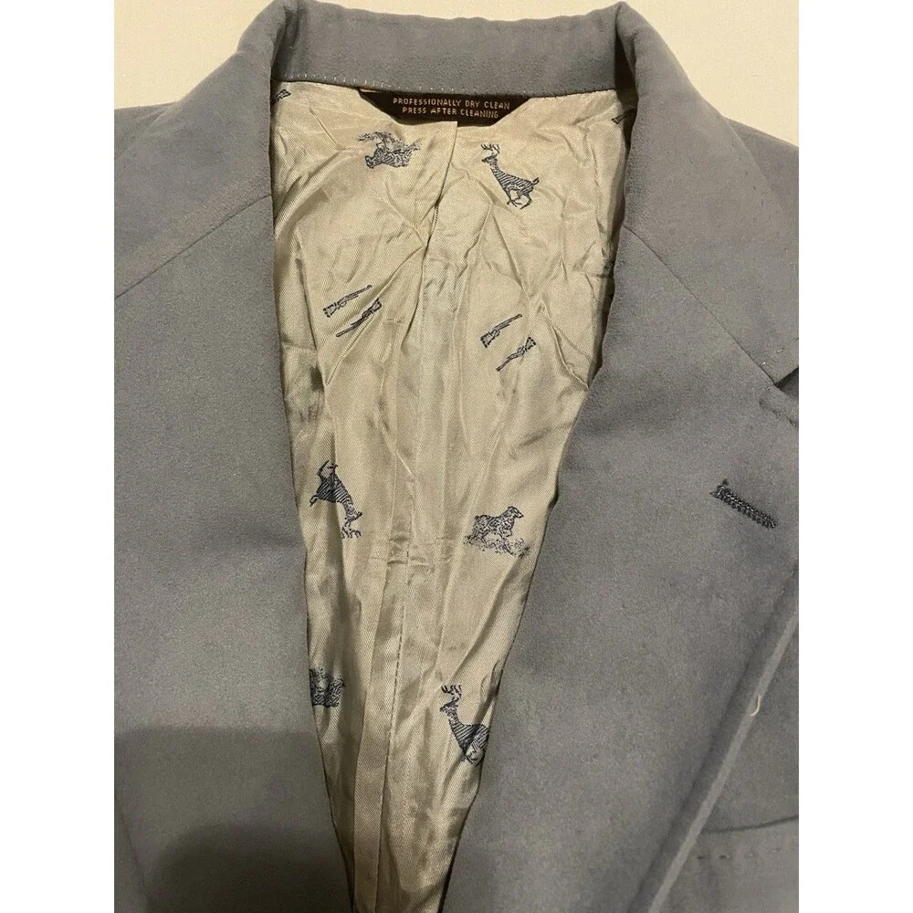 Men's Cricketeer for West’s Store Light Blue Suit Jacket 42 NO SIZE TAG